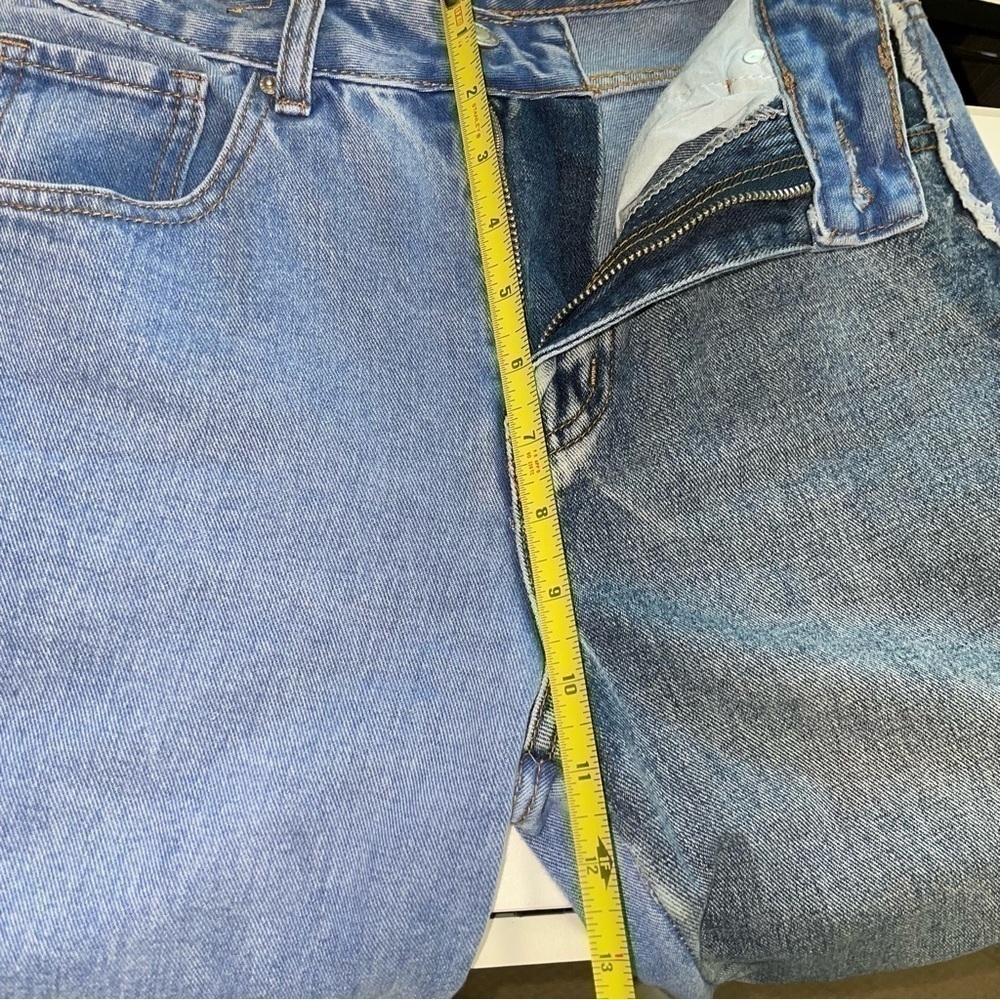 Cali 1850 Patchwork Raw Hem Jeans - image 4